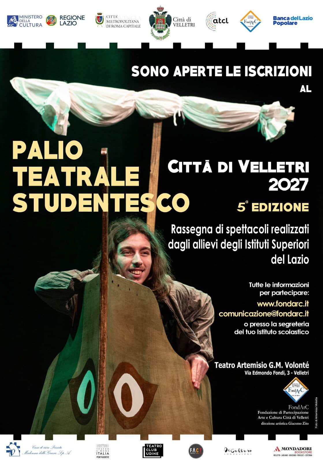 Palio Teatrale Studentesco Città di Velletri 2027 – V Edizione